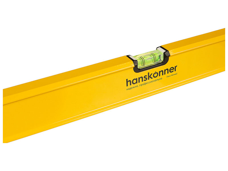 Изображение товара Уровень алюминиевый Hanskonner HK2015-03-2000 (2000 мм, 2 колбы, фрезерованный, точность 0.5 мм/м)
