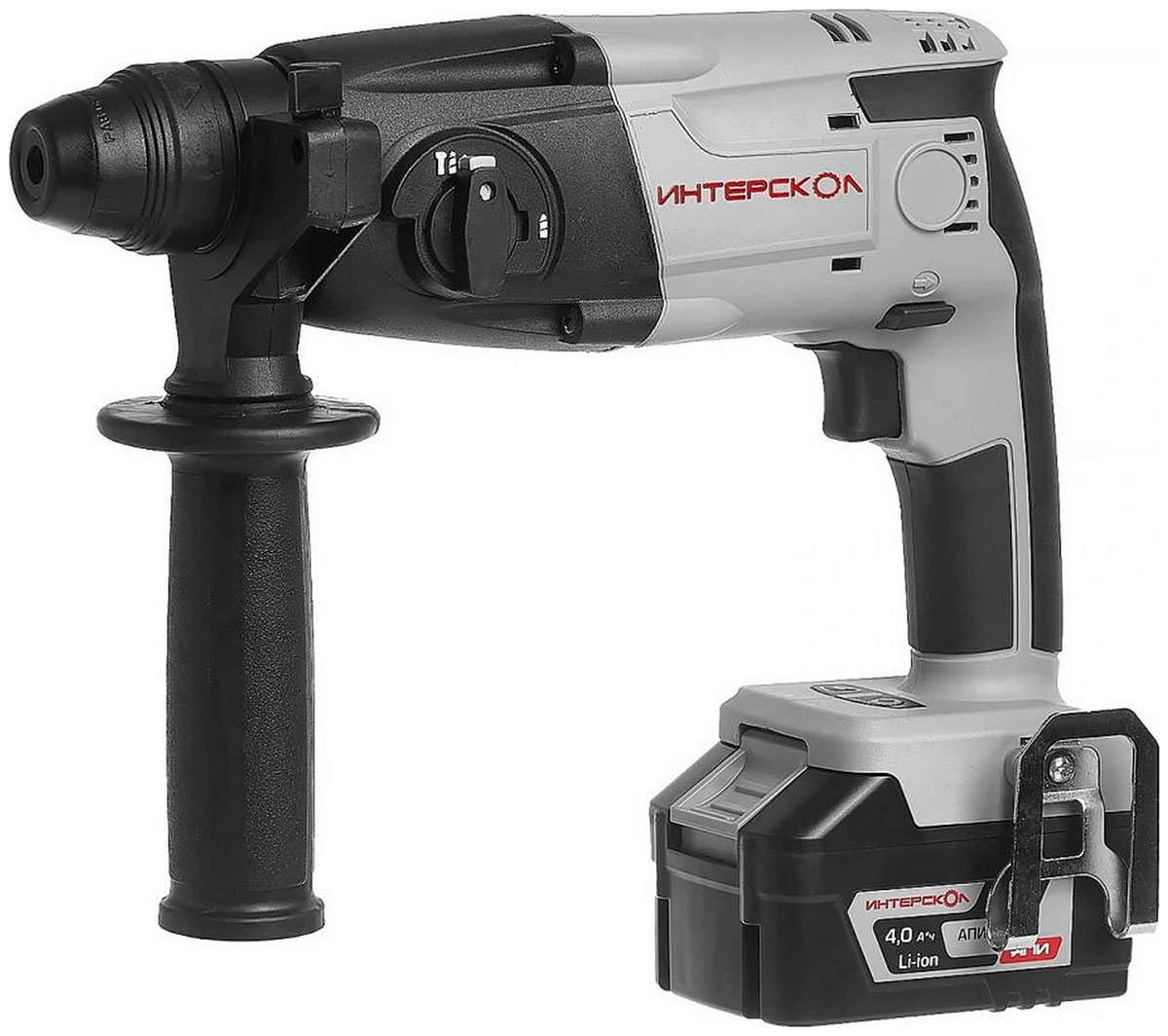 Изображение товара Аккумуляторный перфоратор Интерскол ПА-18/18Л2, SDS-Plus, кейс, 1 аккумулятор, 4Ач и ЗУ (329.4.1.74)