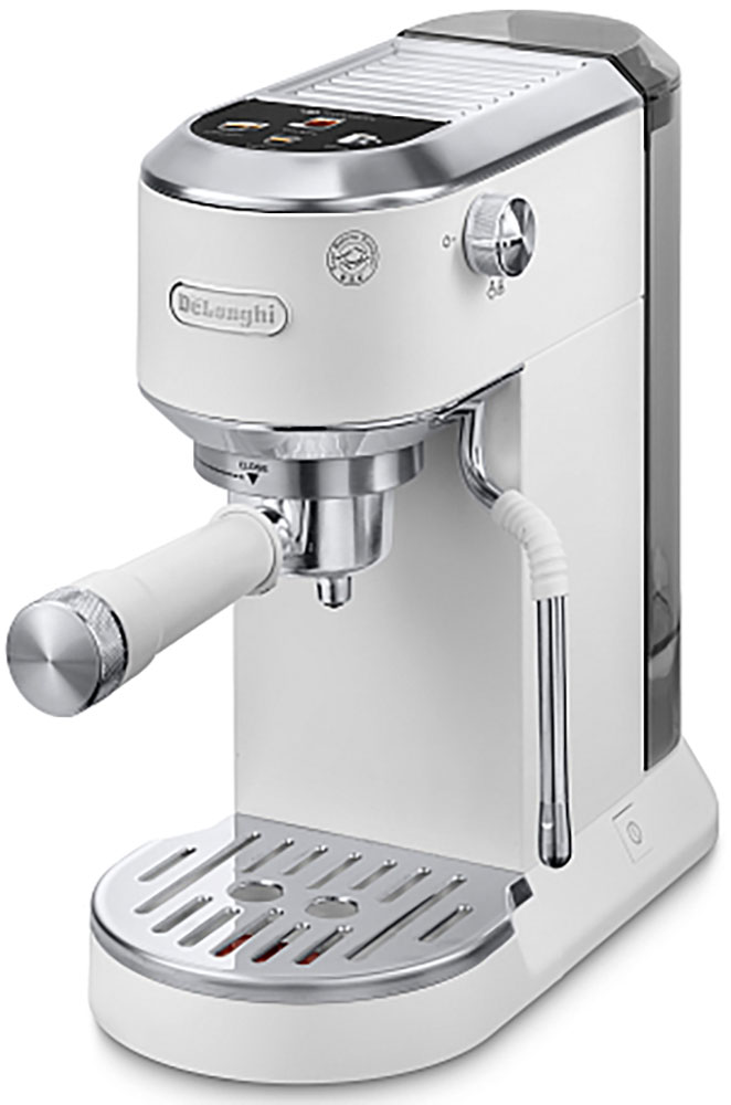 Изображение товара Рожковая кофеварка De'Longhi EC890. WI Dedica Duo белая с сенсорным дисплеем