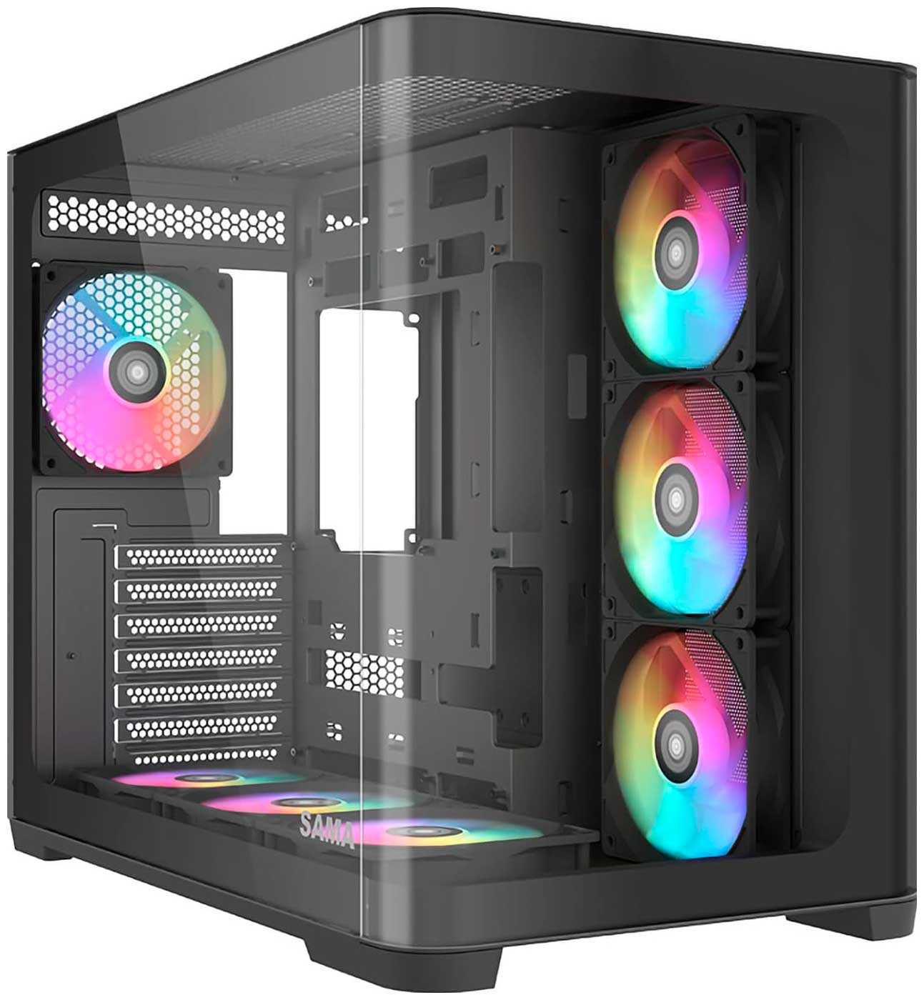 Изображение товара Компьютерный корпус Sama V60 (V60-BKADA7X1-GL) Black