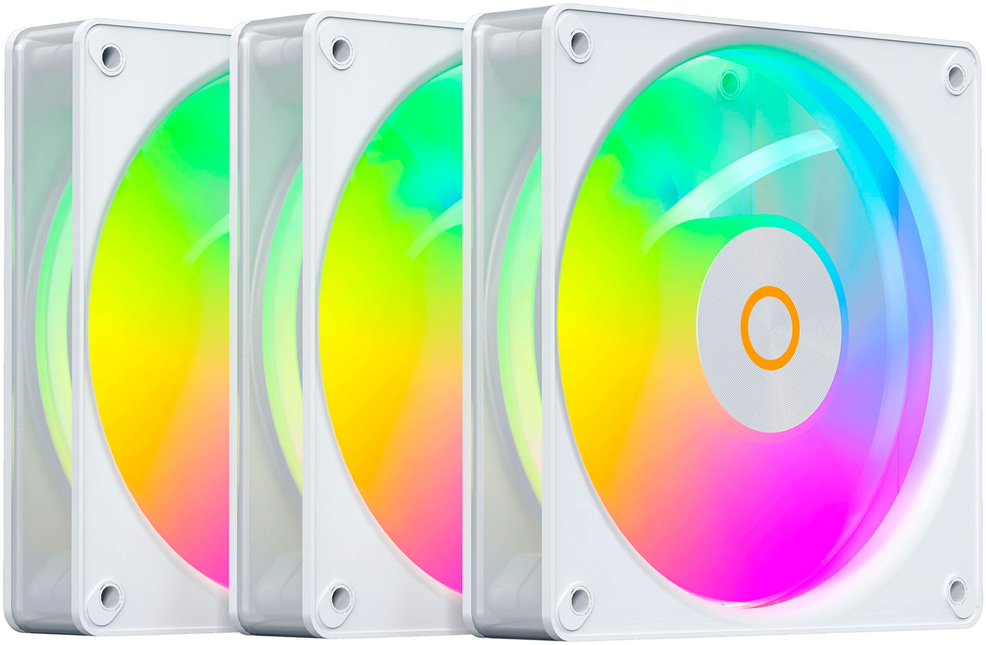 Изображение товара Вентилятор Ocypus Gamma F12 Elite WH ARGB 3-IN-1 — 120x120 мм, 3 шт., 600-1800 об/мин