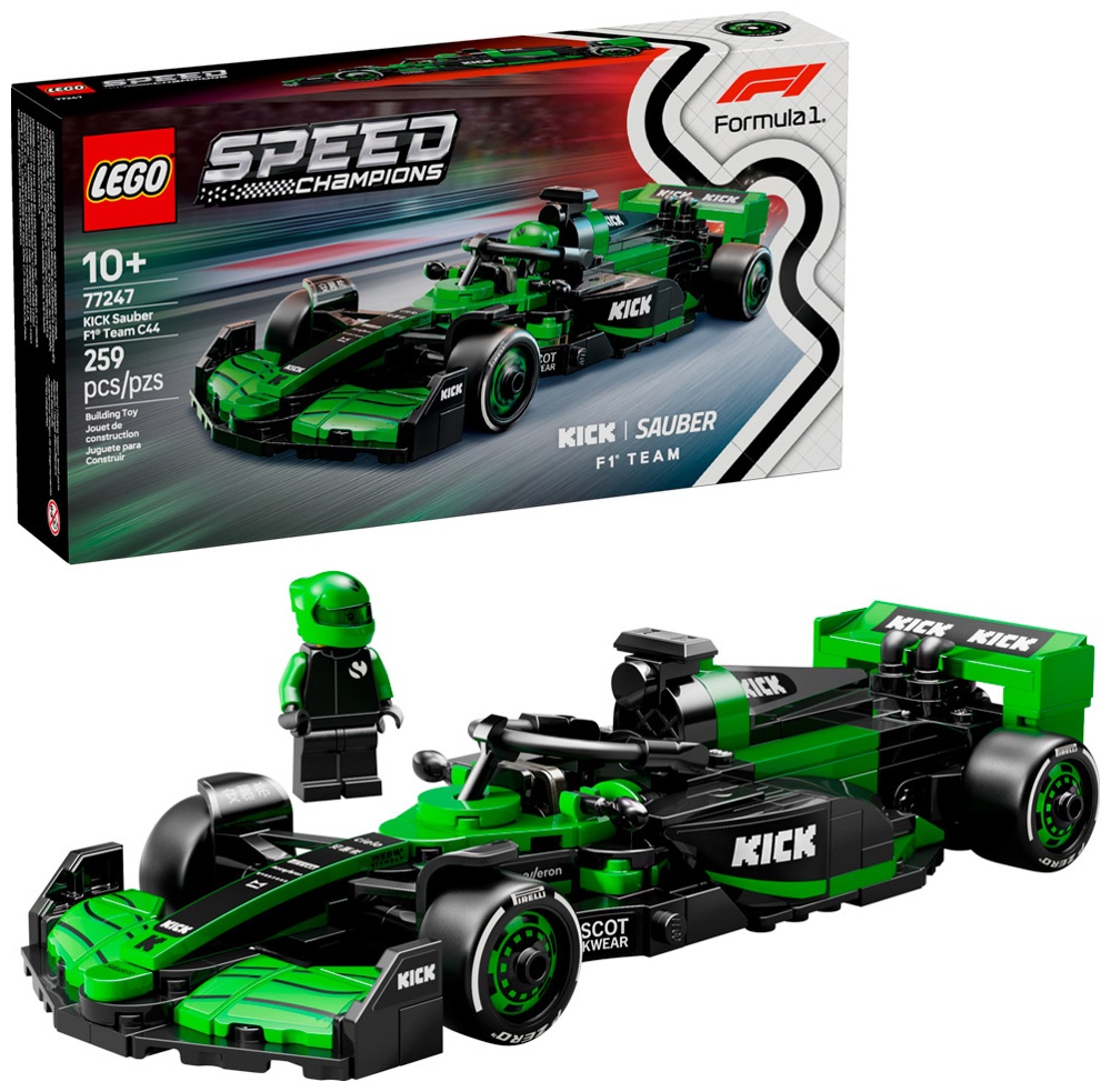 Изображение товара Конструктор LEGO Speed Champions KICK Sauber F1 Team C44 — модель гоночного автомобиля F1