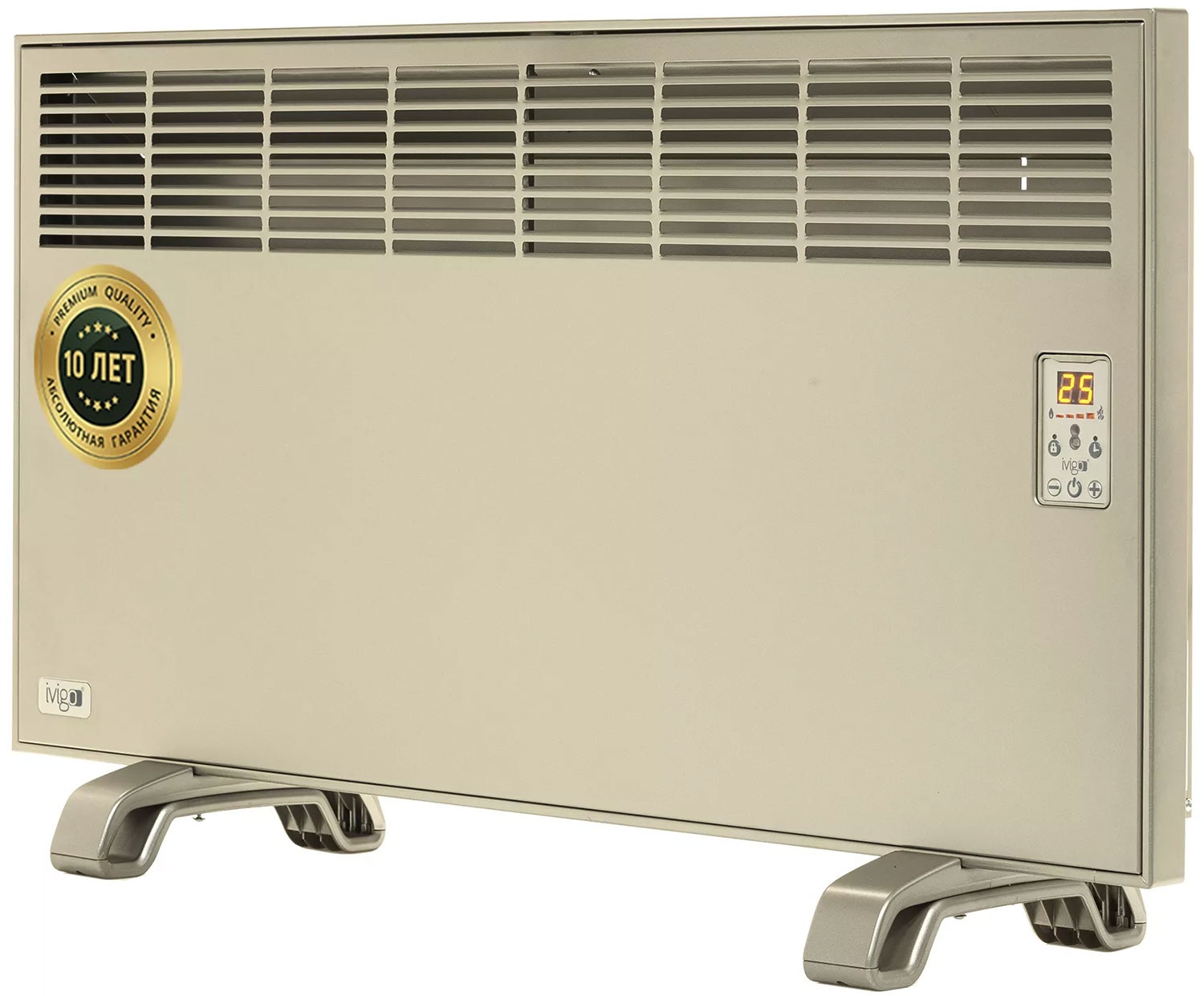 Изображение товара Электрический конвектор iVigo EPK4590E25 2500 Вт шампань настенный и напольный