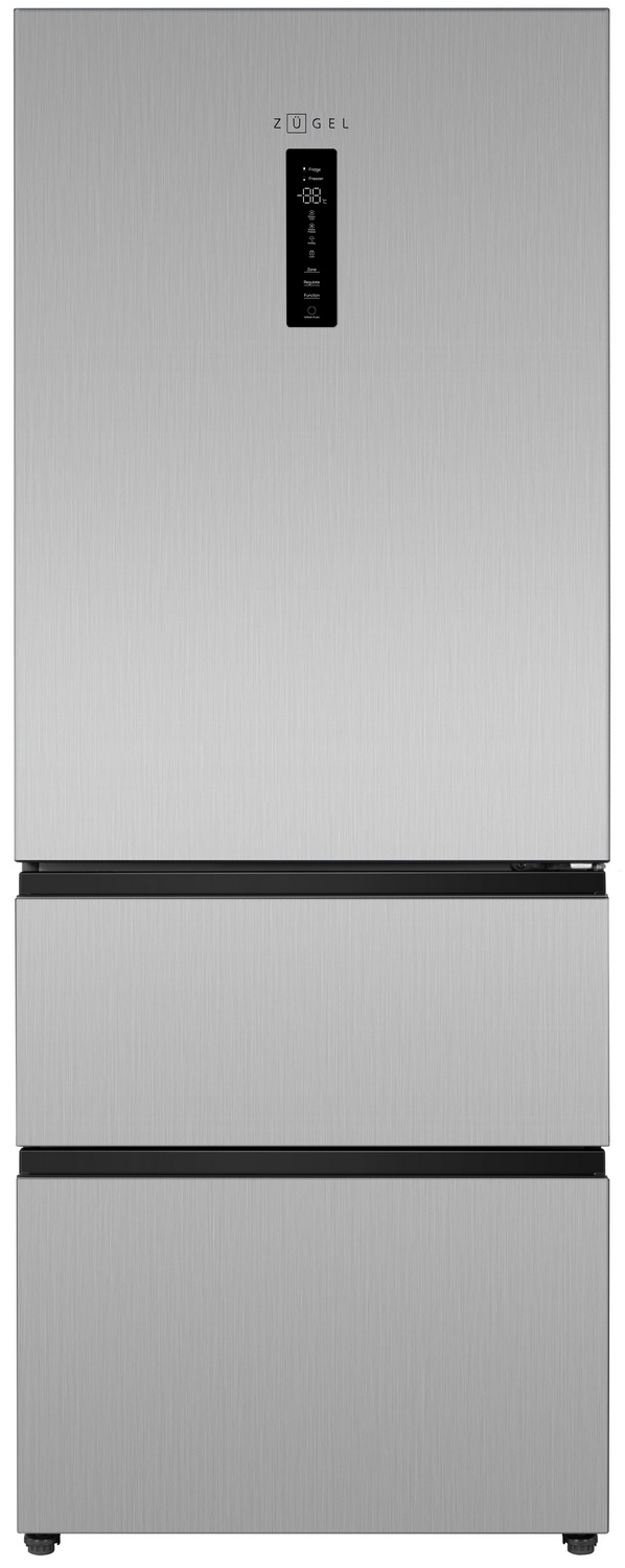 

Многокамерный холодильник Zugel ZRFD201X, Нержавеющая сталь
