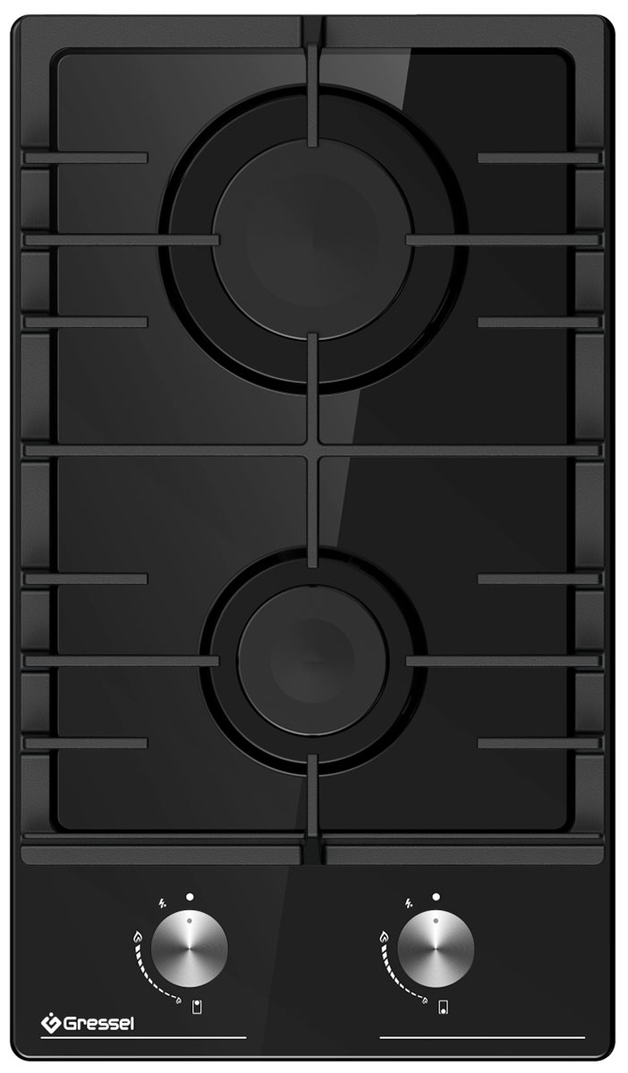 

Газовая варочная панель Gressel U30V20B100, черная эмалированная сталь, Черный