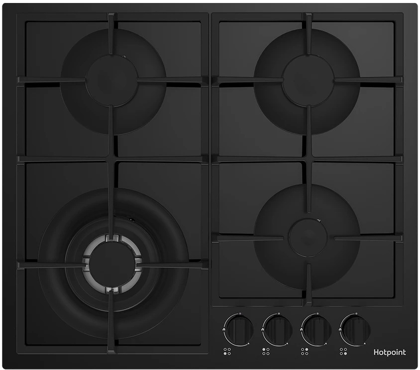 

Газовая варочная панель Hotpoint HG 62FA/BK, Черный