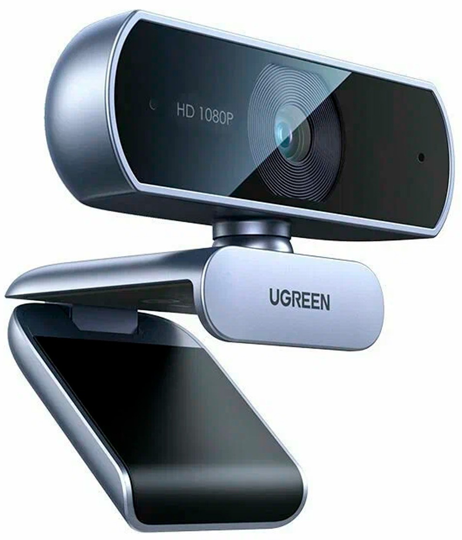 

Web-камера для компьютеров Ugreen CM717, 2K, Full HD 1080P, серый (25442)