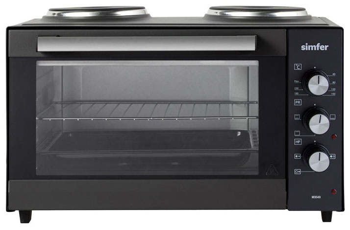Мини-печь Simfer M 3540 (чёрный) мини печь чудо пекарь эдб 0124 чёрный
