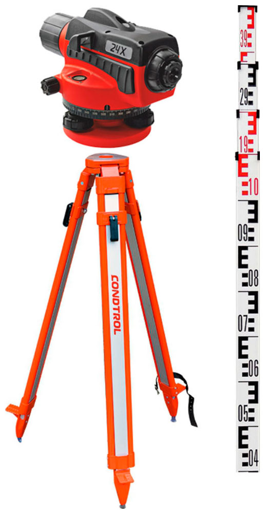 

Комплект геодезического оборудования Condtrol 24X (Нивелир Condtrol 24X рейка3м штатив S6-2)