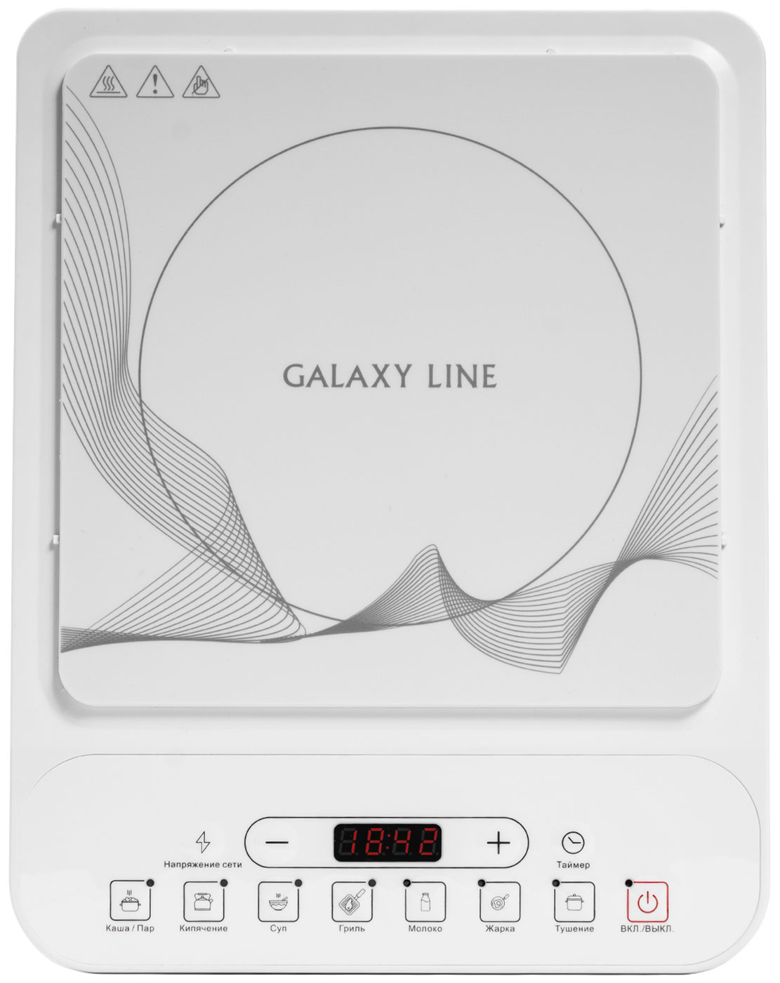 Изображение товара Настольная плитка индукционная Galaxy GL3060 белая Изображение товара Настольная плитка индукционная Galaxy GL3060 белая
