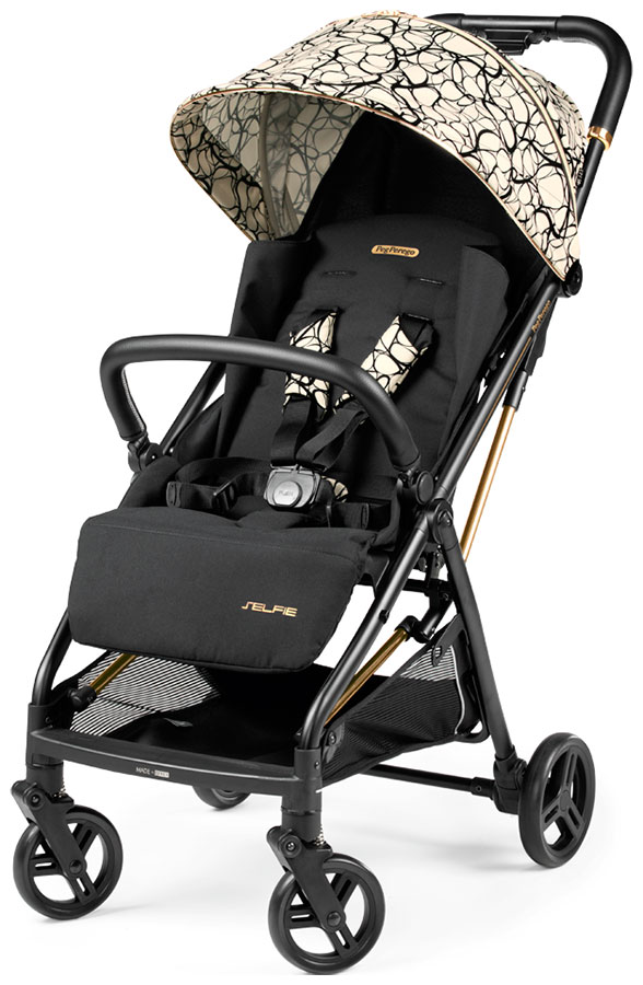 Прогулочная коляска Peg-Perego Selfie Graphic Gold прогулочная коляска peg perego selfie jaguars цвет шасси черный