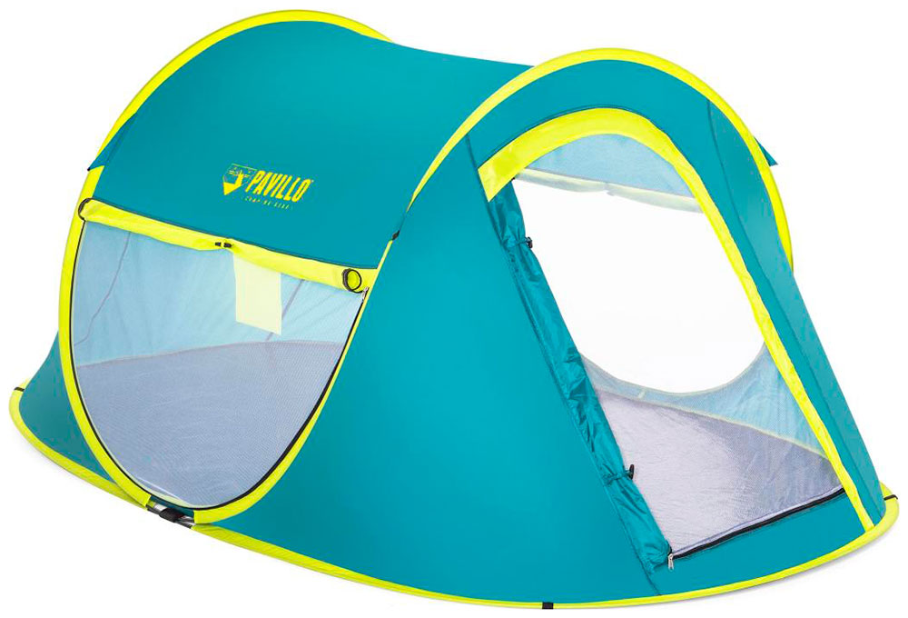 Палатка BestWay 68086 BW 2-местная 235x145х100см ''Coolmount 2'' палатка трекинговая двухместная bestway coolmount 2 pop up 68086 бирюзовый