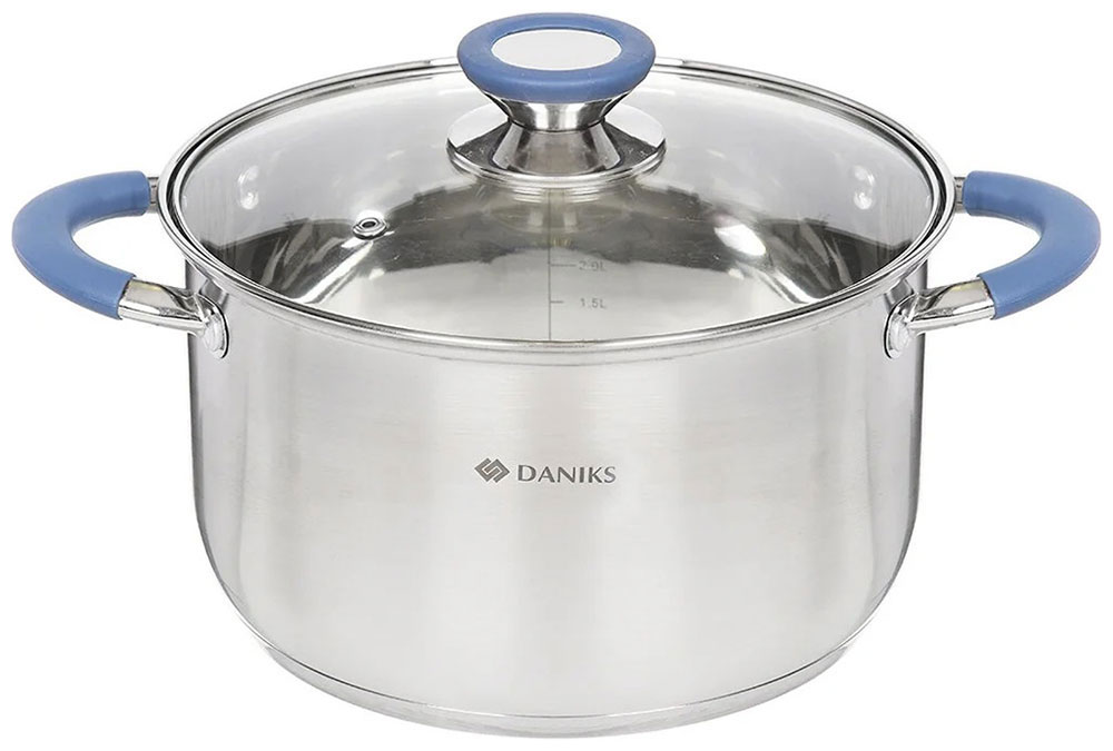 

Кастрюля с крышкой Daniks Сиена SD-A93-18 2.9 л
