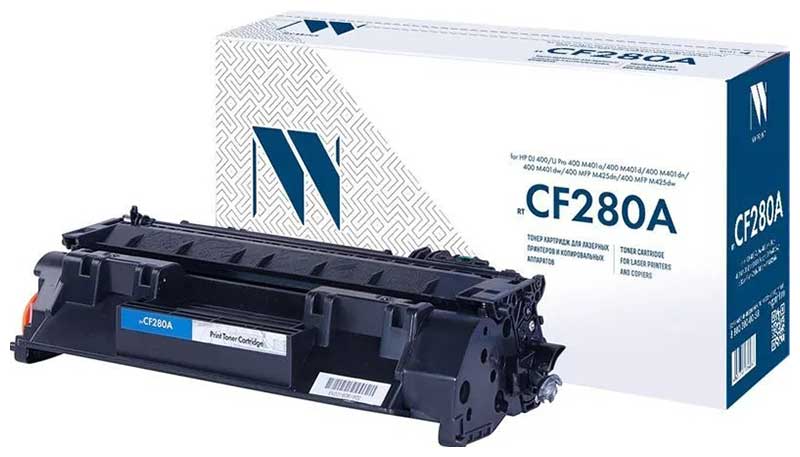 Картридж Nvp совместимый NV-CF280A для HP LaserJet Pro 400 MFP M425dn/ 400 MFP M425dw/ 400 M401dne/ 400 M401a/ 40 картридж nv print cf280a cf280a cf280a cf280a 2300стр черный