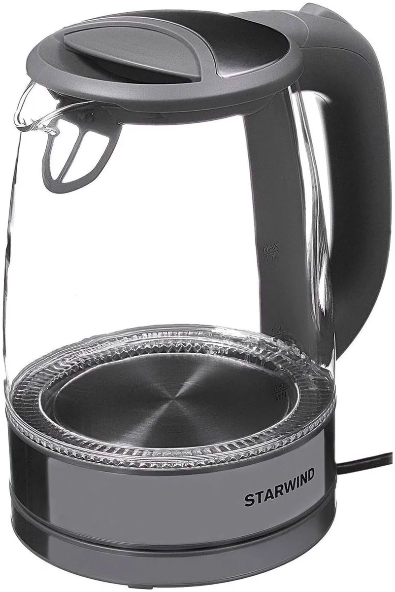 Чайник Starwind SKG2315 1.7л. 2200Вт серый/серебристый чайник starwind skg2315