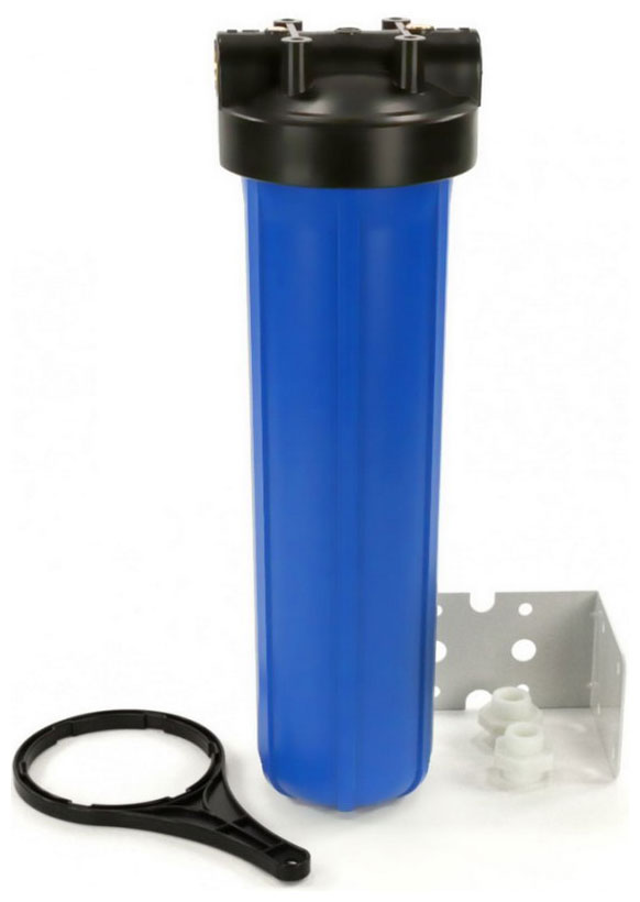 Корпус синий для холодной воды Аква Про 20BB 1'', 400 цена и фото