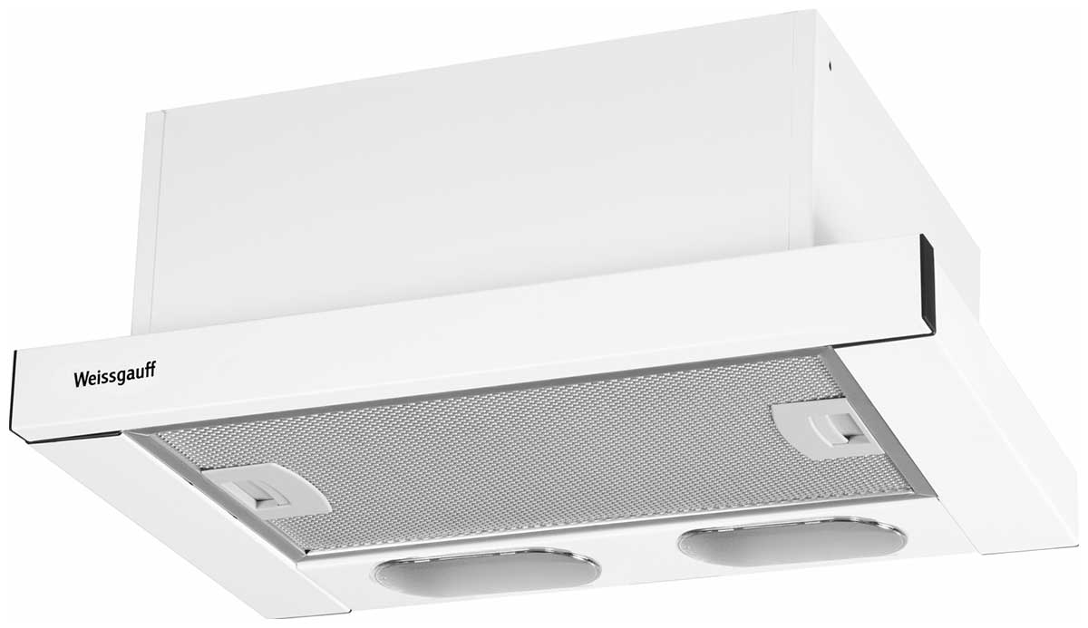 Изображение товара Вытяжка Weissgauff TEL 600 EW телескопическая белая 16 м2