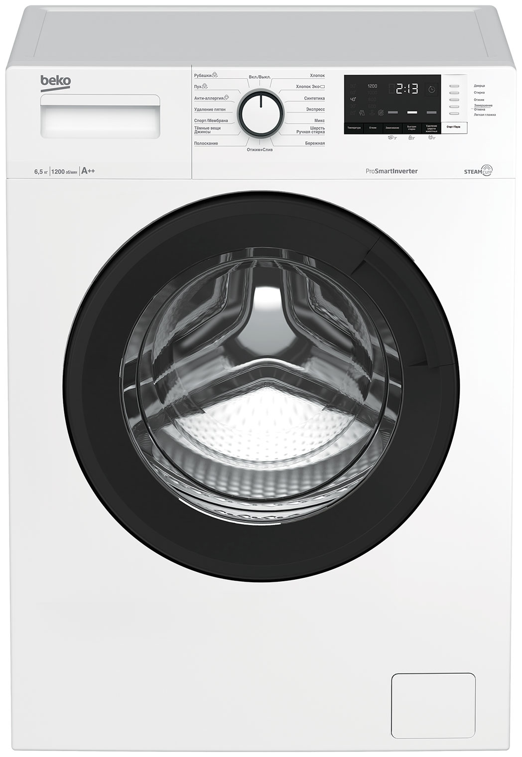 Стиральная машина Beko WSRE6H612ZAWI стиральная машина beko wspe7h616a чёрный