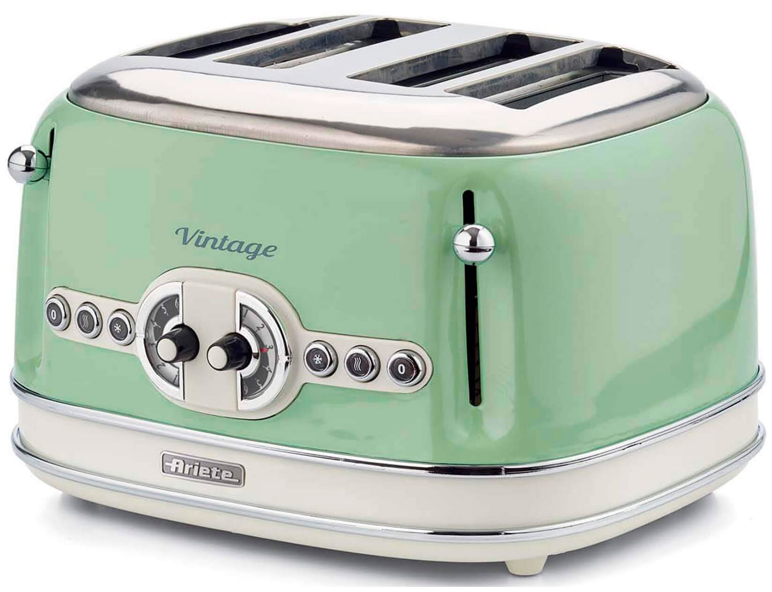 Изображение товара Тостер Ariete Vintage 156/04 Б0026718 зеленый Изображение товара Тостер Ariete Vintage 156/04 Б0026718 зеленый
