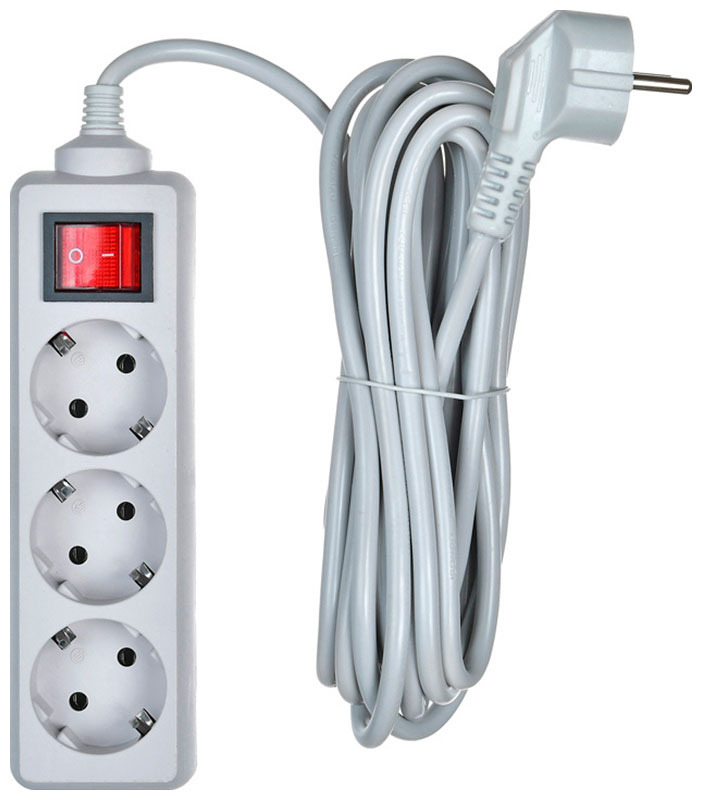 Изображение товара Сетевой фильтр Buro 300SL-5-G 5м 3 розетки серый