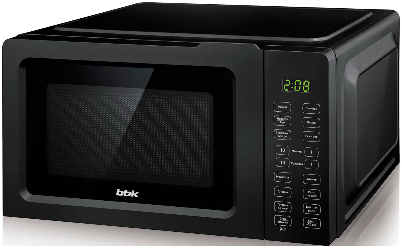 Изображение товара Микроволновая печь BBK 17MWS-786S/B черная с электронным управлением