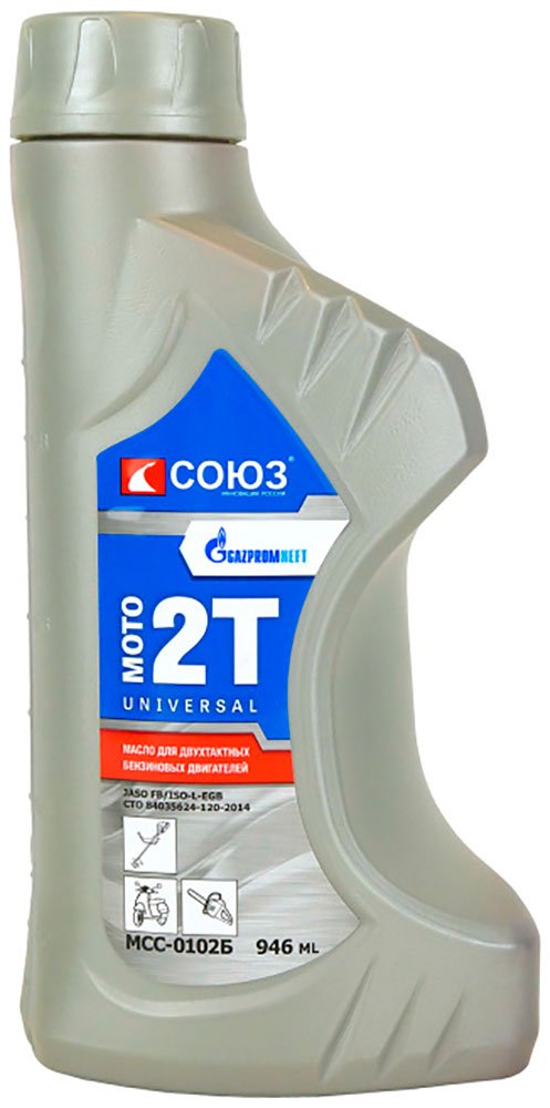 Изображение товара Масло Союз UNIVERSAL МОТО 2T JASO FB/ISO-L-EGB, красное минеральное, 0.946 л (МСС-0102Б)