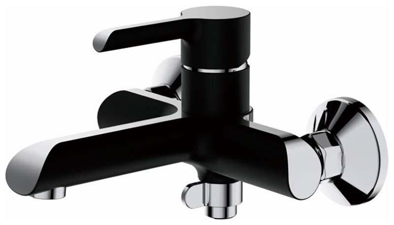Изображение товара Смеситель для ванны Haiba HB805-7 черный однорычажный с керамическим картриджем