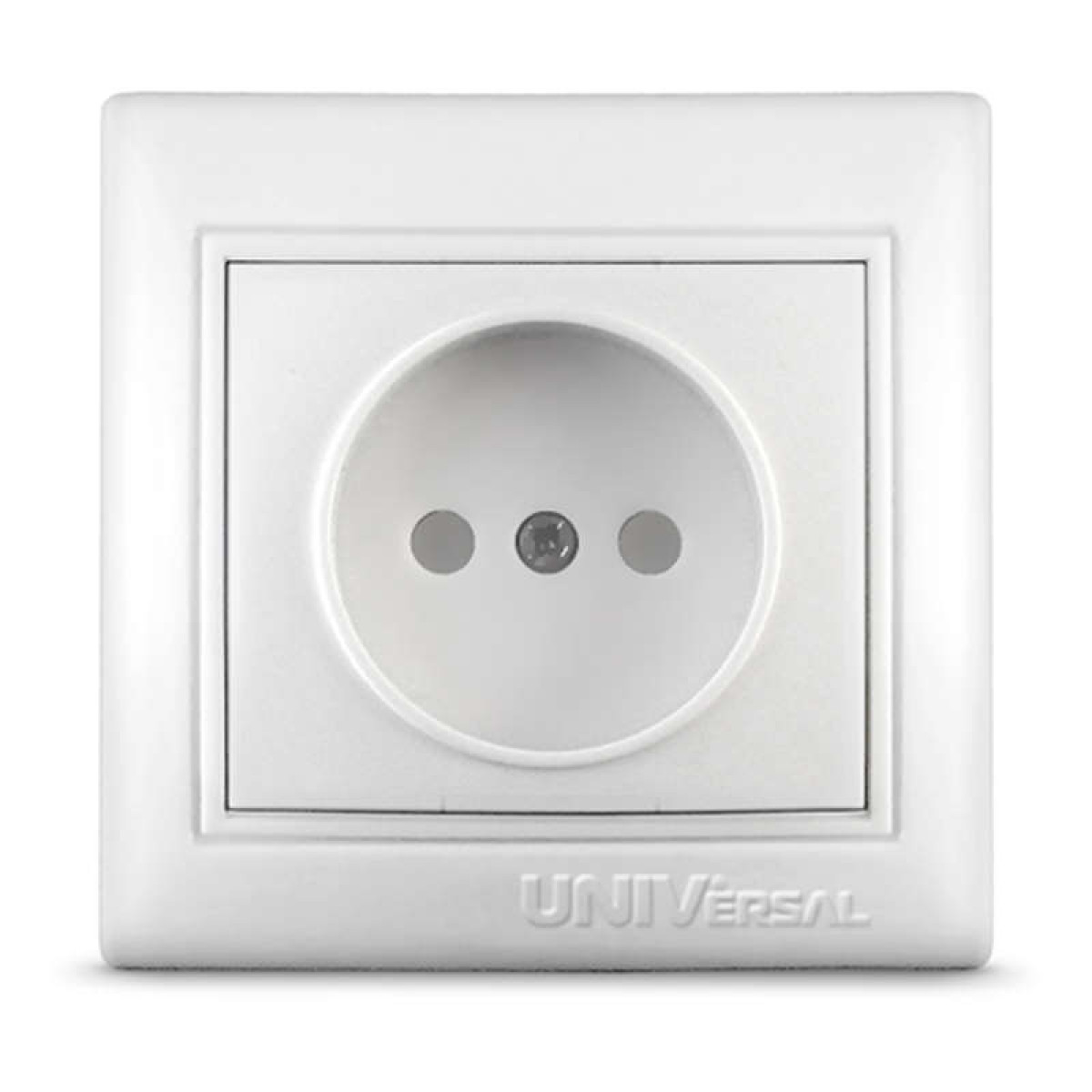 Изображение товара Универсальная розетка 1-м СП Севиль IP20 без заземл. шторки белая 16А