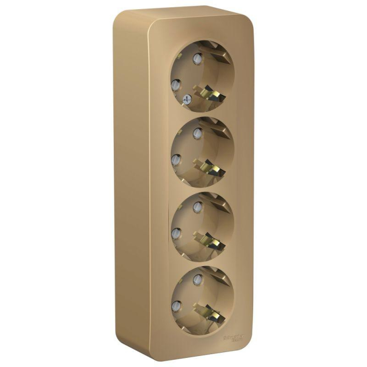 Изображение товара Розетка Systeme Electric 4-м ОП Blanca 16A IP20 с заземлением и шторками