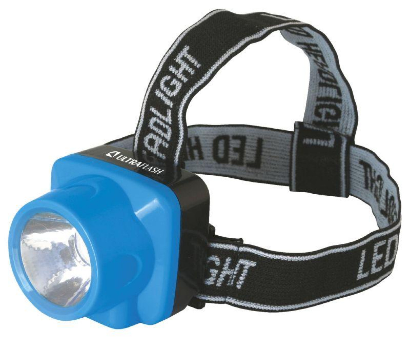 Изображение товара Фонари и переносные световые приборы Ultraflash Фонарь аккумуляторный налобный LED5374 LED 1 режим 220В пластик. голуб. (бокс)