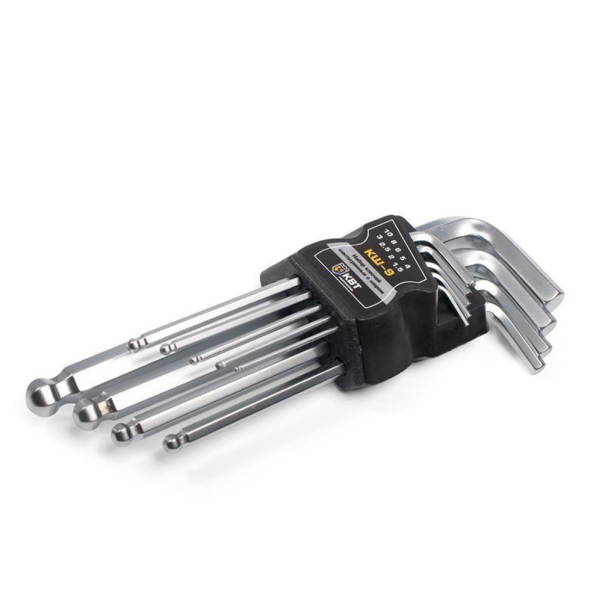 Изображение товара Набор шестигранных ключей КВТ с шаром КШ-9 78368 металл Китай