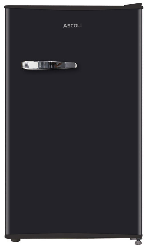 Однокамерный холодильник Ascoli ADFRB90 ретро черный