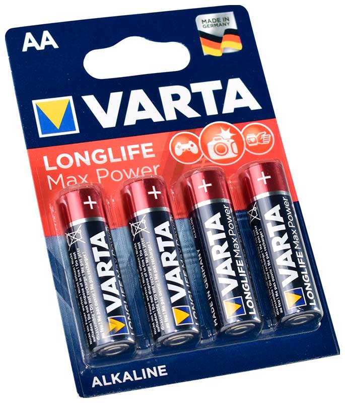 Батарейка VARTA LONGLIFE MAX P. AA бл.4 батарейка varta longlife power 9v крона 10 шт