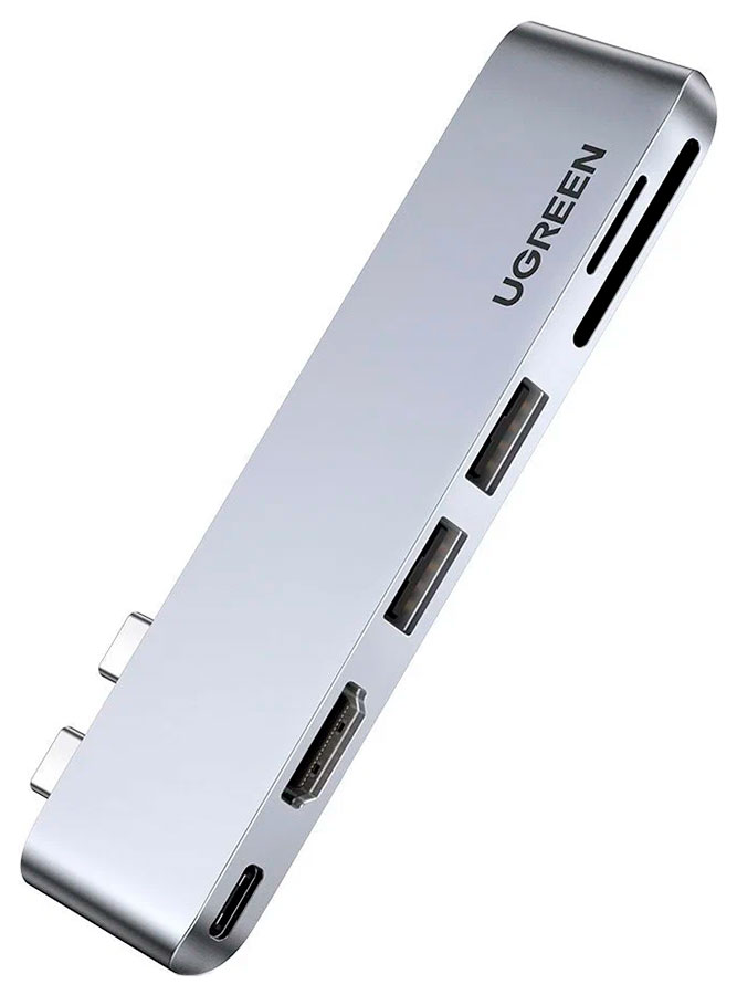 Изображение товара USB-концентратор для MacBook (хаб) Ugreen 3 x USB 3.0, HDMI, SD/TF, Thunder Bolt 3 (80856)