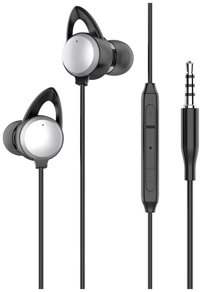 Изображение товара Проводные наушники Pero EP03 черные с микрофоном