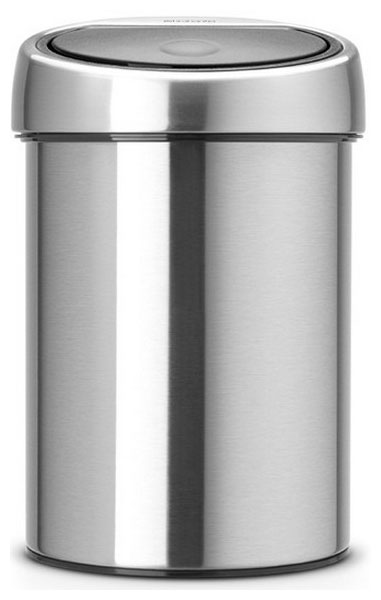 Изображение товара Бак для мусора Brabantia TOUCH BIN 3л бесшумное открывание крепление к стене