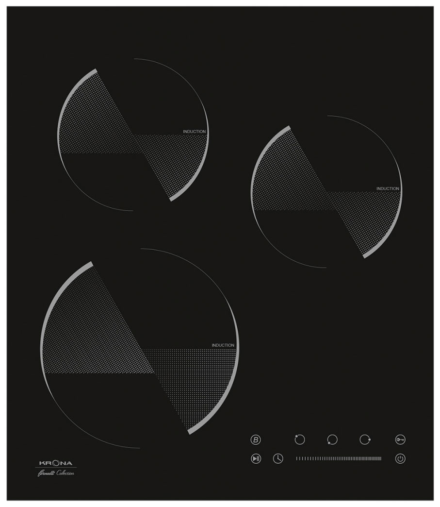 Встраиваемая электрическая варочная панель Krona OMBRA 45 B Встраиваемая электрическая варочная панель Krona OMBRA 45 B