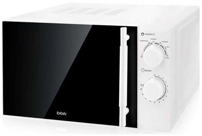 Изображение товара Микроволновая печь BBK 20MWS-771M/W-M 20 литров, 700 Вт, механика