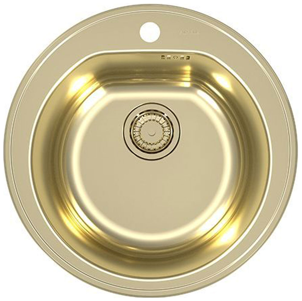 

Кухонная мойка Alveus FORM MONARCH 30 GOLD 90 FI 510, 1X с выпуском без сифона (1070808), Золотистый