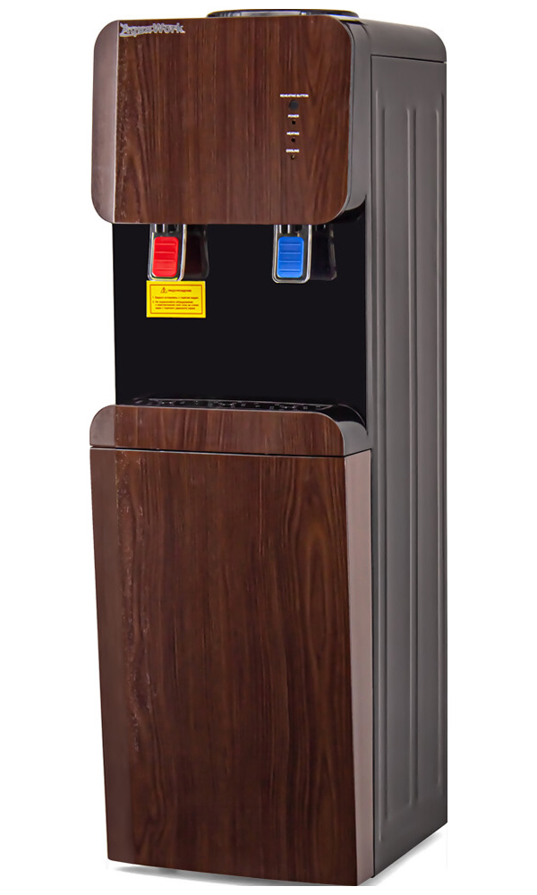 Изображение товара Кулер для воды Aqua Work 105 LRX (черный-венге) напольный компр. охл. холодильник, турбо нагрев (26518)