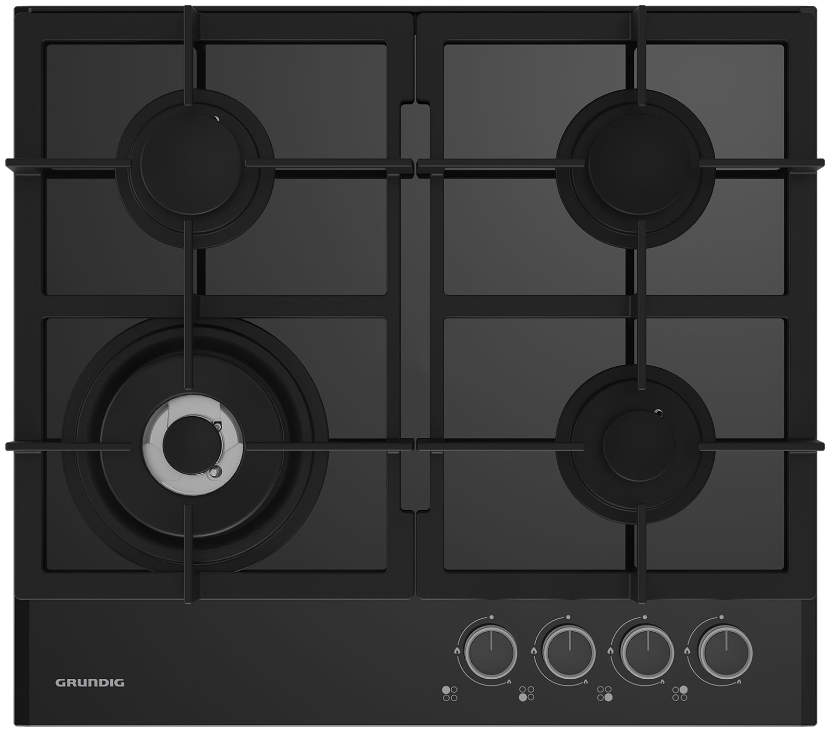 Изображение товара Газовая варочная панель Grundig GIGL 6234250 с автоматическим электроподжиг и газ-контролем