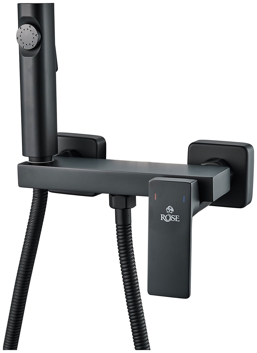 

Гигиенический душ со смесителем Rose R18H, черный (R1805H-1)