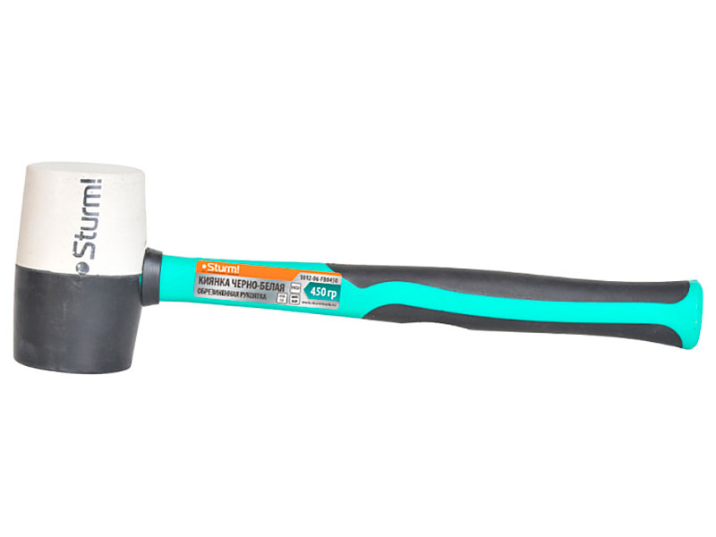 

Киянка Sturm! 1012-06-FB0450 (450г. черн.-бел., резиновый боек, обрезин. рукоятка)