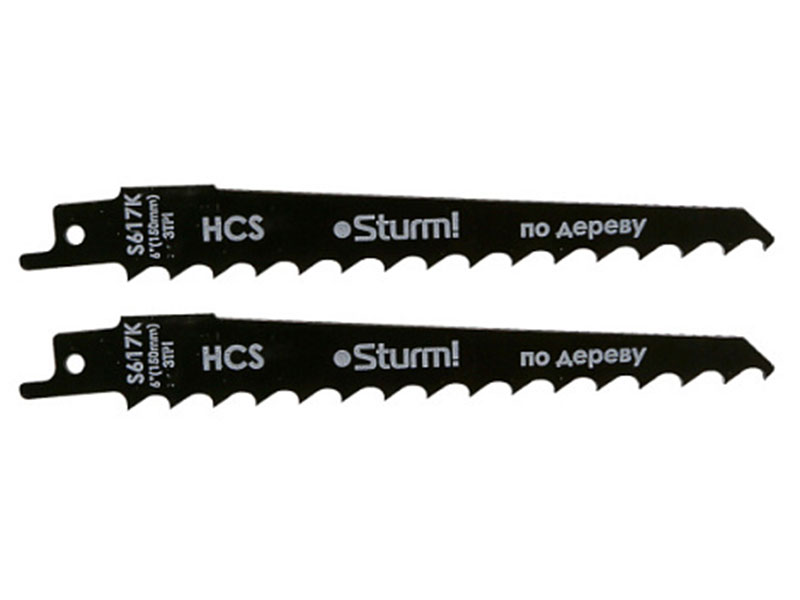 Полотна для сабельных пил Sturm! 9019-03-S617K, ДЕРЕВО, 2 шт, 150/8,5 мм (грубая древ. без гвоздей) Полотна для сабельных пил Sturm! 9019-03-S617K, ДЕРЕВО, 2 шт, 150/8,5 мм (грубая древ. без гвоздей)