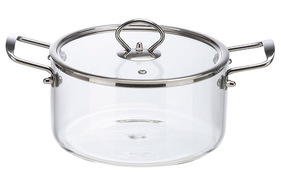 

Кастрюля Leonord ITALIANO, 3.5 л, из жаропрочного боросиликатного стекла, с крышкой (105038)