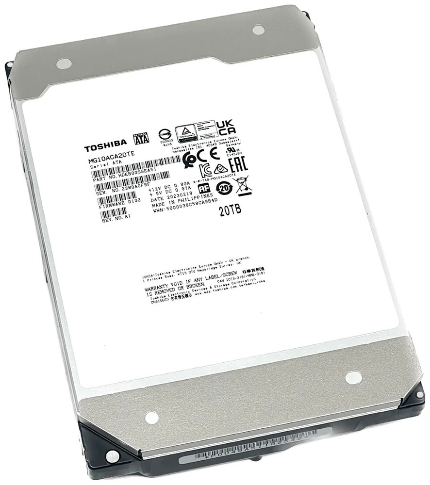 Изображение товара Жесткий диск Toshiba MG10 Series 20Тб SATA III 7200rpm 512MB