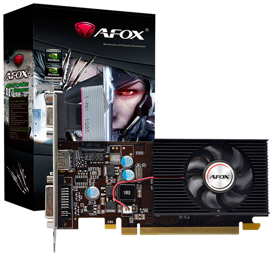 

Видеокарта Afox GeForce G210 512Mb LP (AF210-512D3L3-V2), Черный