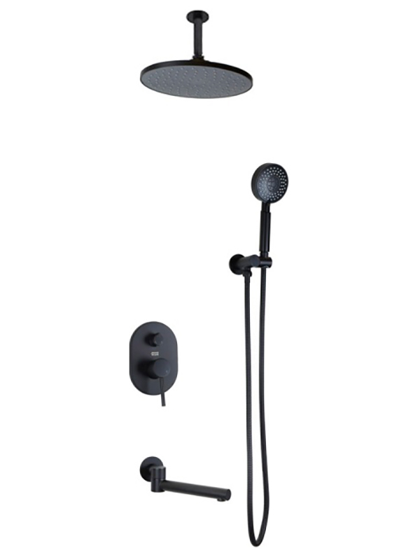 Изображение товара Душевая система Bronze de Luxe SCANDI/черный (14582/1B)