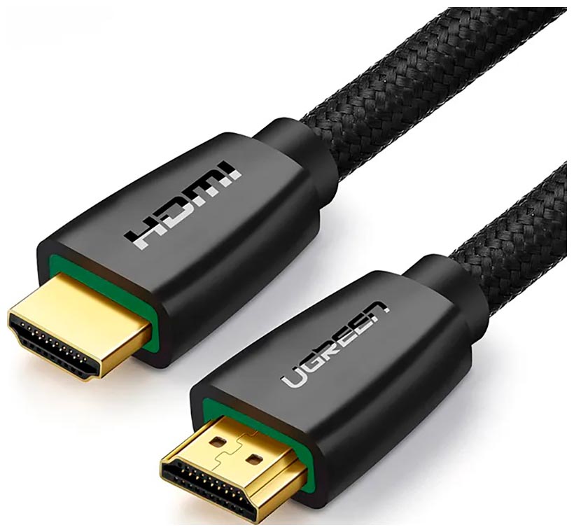Изображение товара Кабель Ugreen HD118 (40408) HDMI Male To Male Cable With Braid. Длина 1 м. Цвет: черный