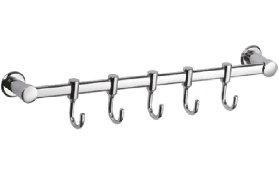 Изображение товара Планка с крючками для полотенец D-Lin хром (D201851-5)